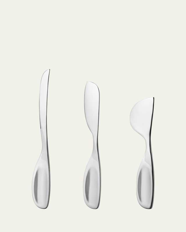 Alfredo Stainless Steel Cheese Knives, Set of 3